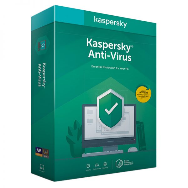 Kaspersky Antivirus 2020 - 3 gebruikers, 1 jaar